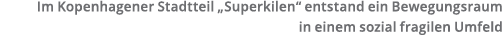  Im Kopenhagener Stadtteil  Superkilen  entstand ein Bewegungsraum in einem sozial fragilen Umfeld